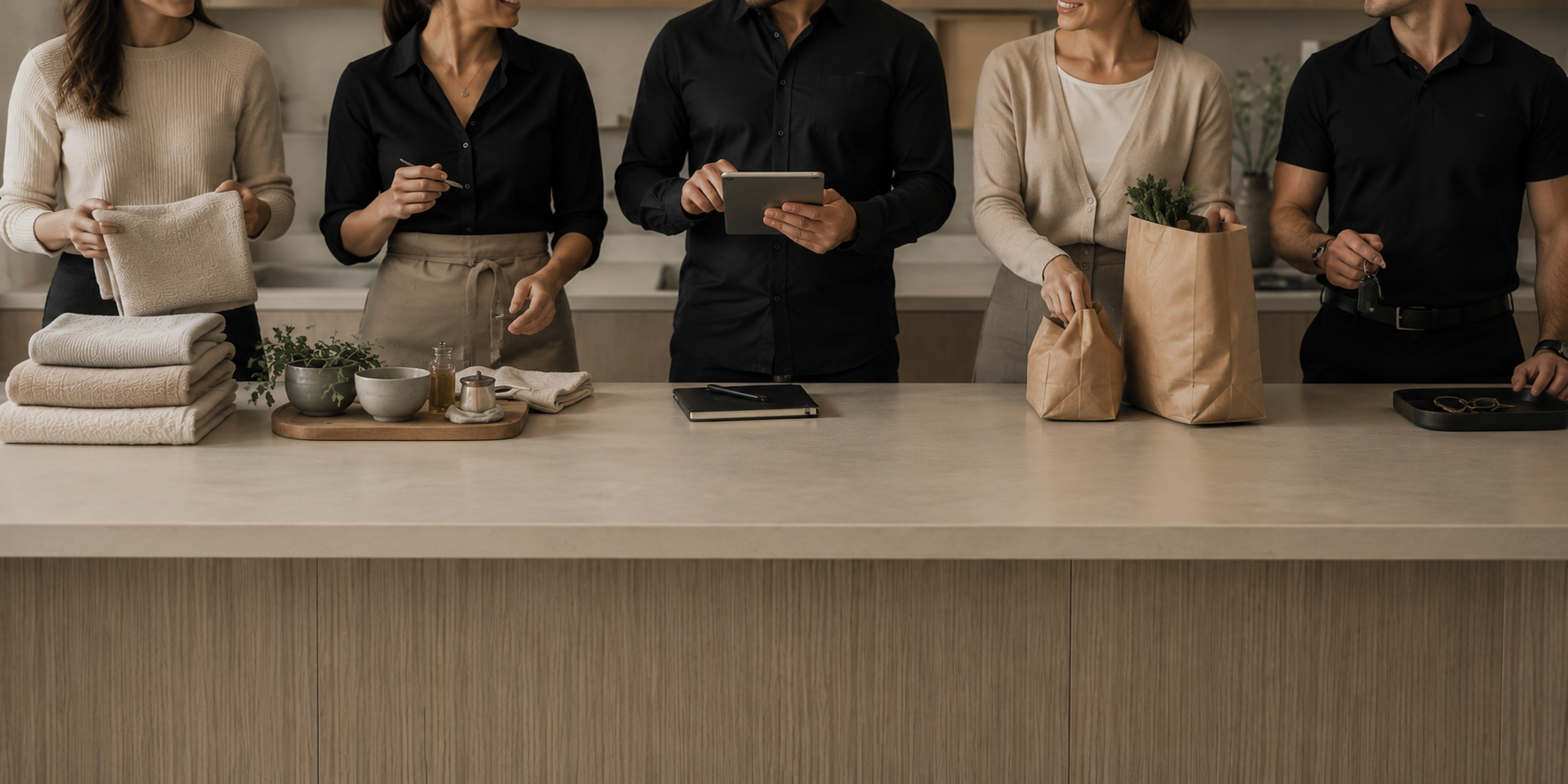 Équipe The Cleaning Company pour les services de conciergerie à Genève et dans le canton de Vaud
